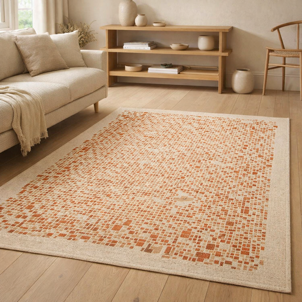 Tapis Eco - Citrouille - Tapis orange en situation