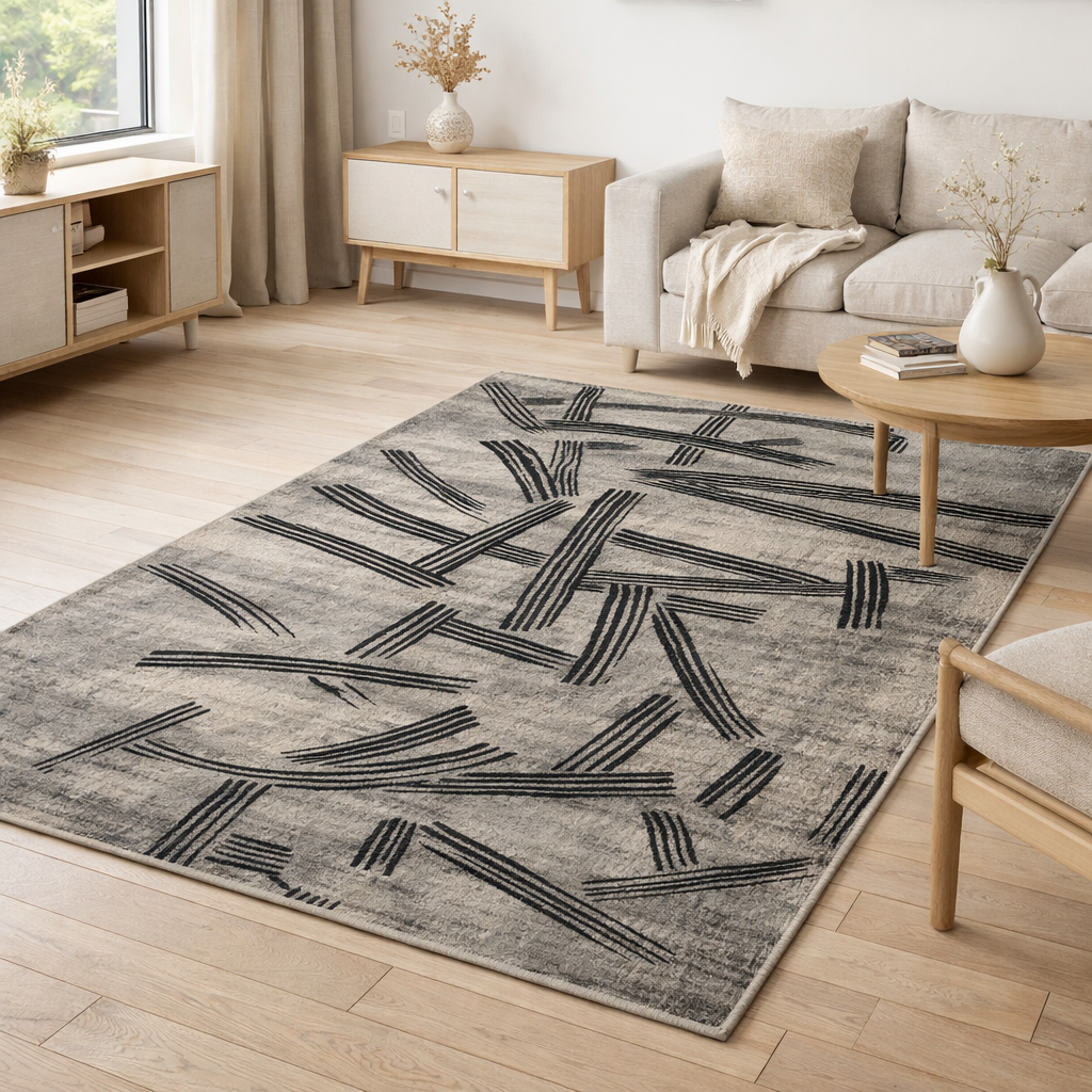 Tapis Eco - Dark Street - Tapis gris en situation