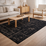 Tapis Eco - Eau Noire - Tapis noir en situation