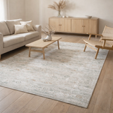Tapis Eco - Yeniki Light - Sol beige en situation