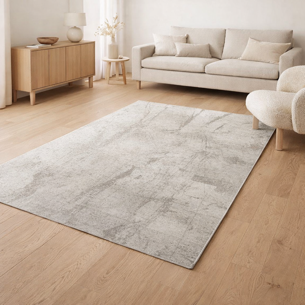 Tapis Eco - Albatre - Tapis gris en situation