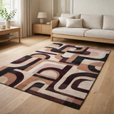 Tapis Eco - Rose Rohe - Tapis marron et rose en situation