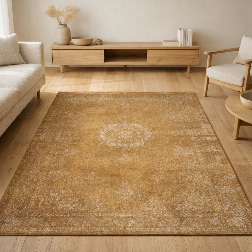 Tapis Eco - Spring Moss - Tapis marron en situation