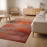 Tapis Eco - Hibiscus Rouge - Tapis rouge en situation