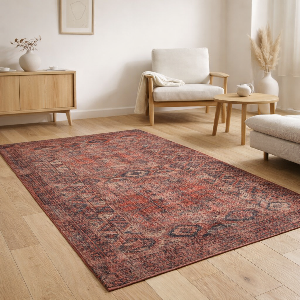 Tapis Eco - Brique Rouge - Tapis Rouge en situation