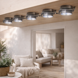 Groove de toit solaire LED à 6 sets Mistra en situation