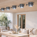 Groove de toit solaire LED à 6 sets Mistra en situation