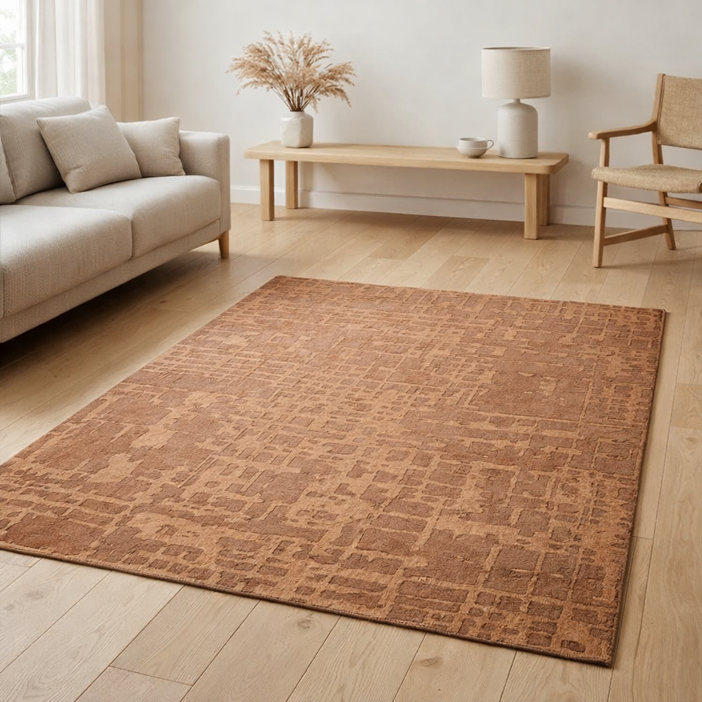 Tapis Eco - Za Copper - Tapis marron en situation
