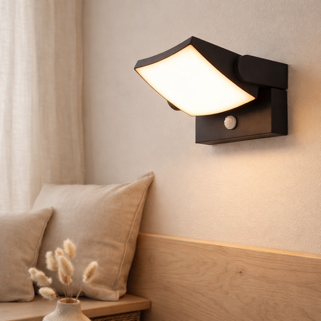Applique d'extérieur LED Motus avec capteur en situation