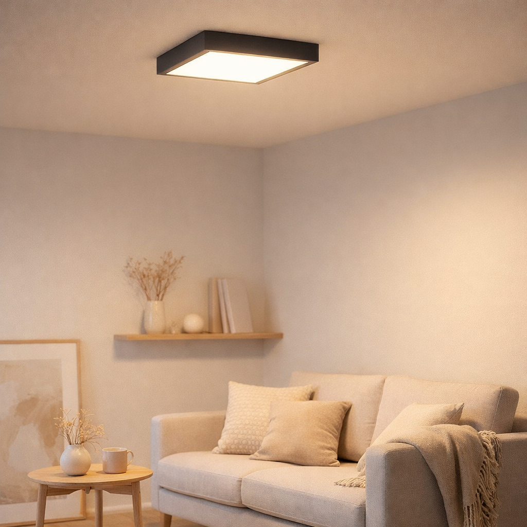 LED à l'extérieur de lampe de plafond IP54 MIO S: 34cm en situation