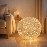 LED Boule extérieure Mistle Ø 50 cm, pour l'extérieur, lampadaire - métal - aluminium - avec LED intégré - Décoration à l'extérieur en situation
