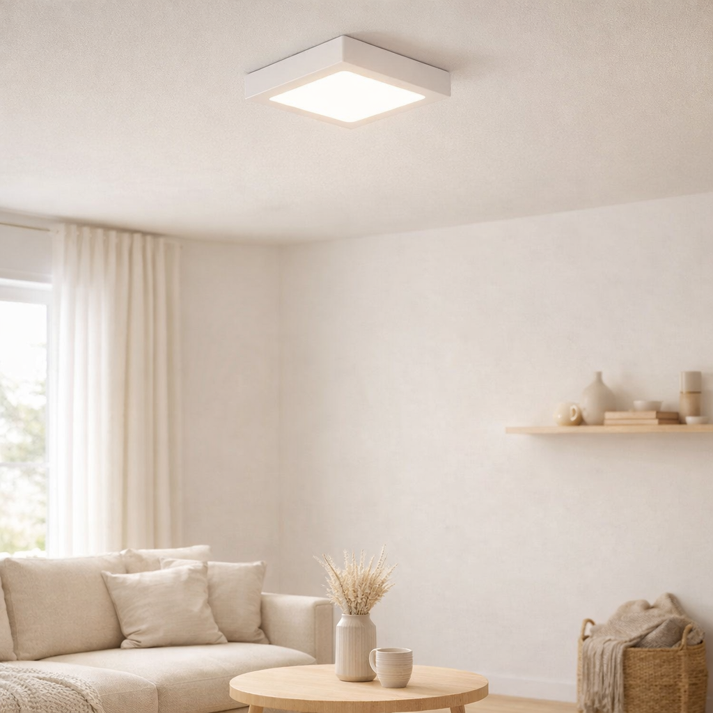 Panneau de montage LED dimmable Dimplex s : 22,5cm en situation