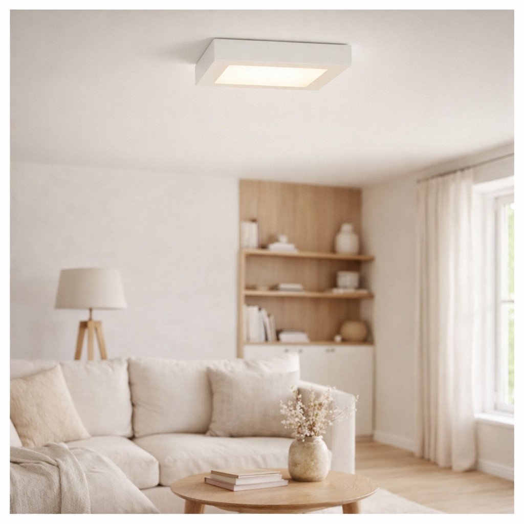 Plafonnier LED Simplex s:17cm en situation