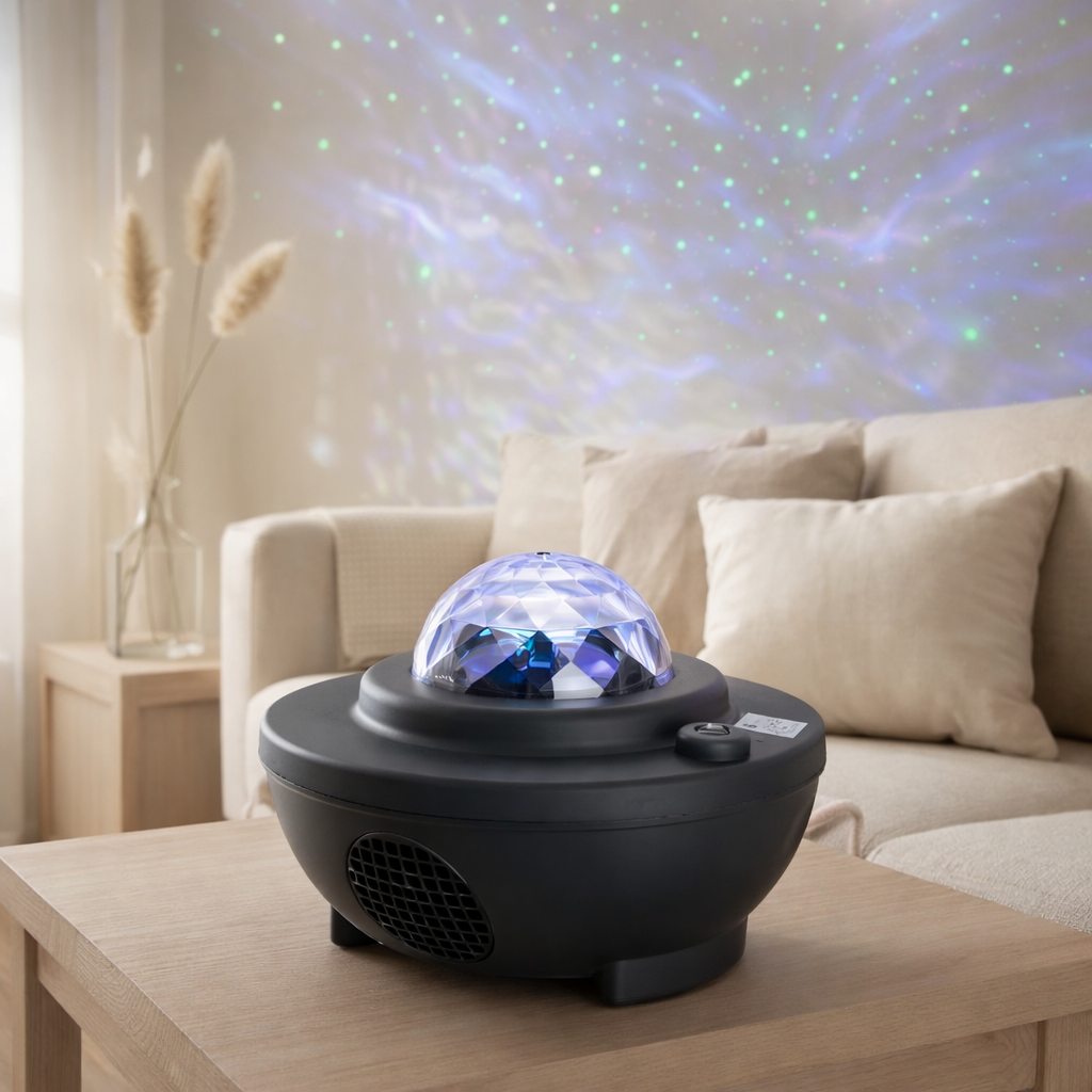 Projecteur LED de galaxie atmosphérique, éclairage décoratif en plastique, LED coloré et intégré, pour l'intérieur en situation