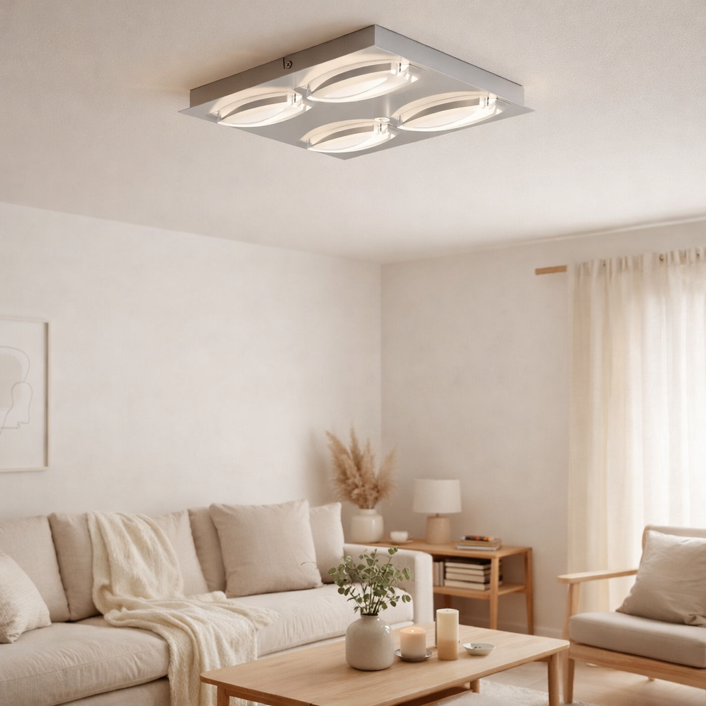 Plafonnier LED Coire en situation