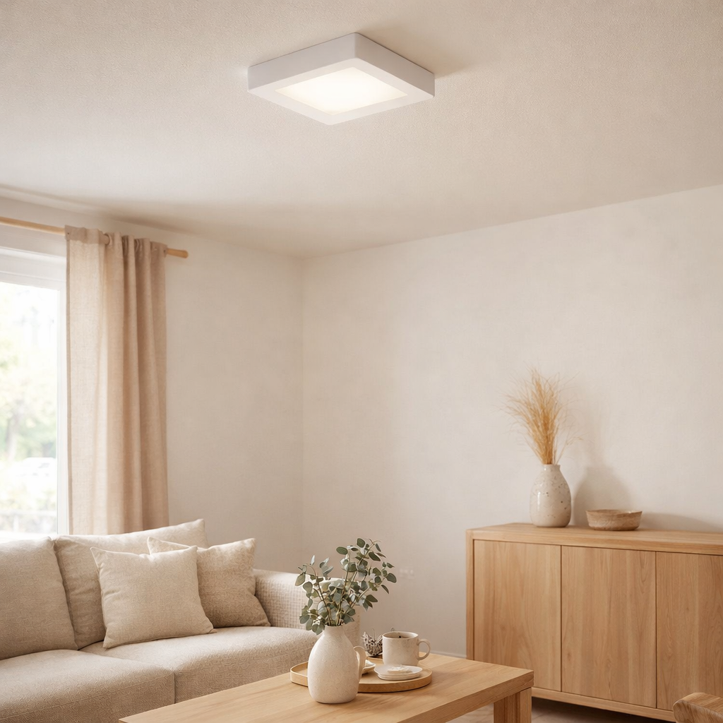 Plafonnier LED Simplex s:17cm en situation
