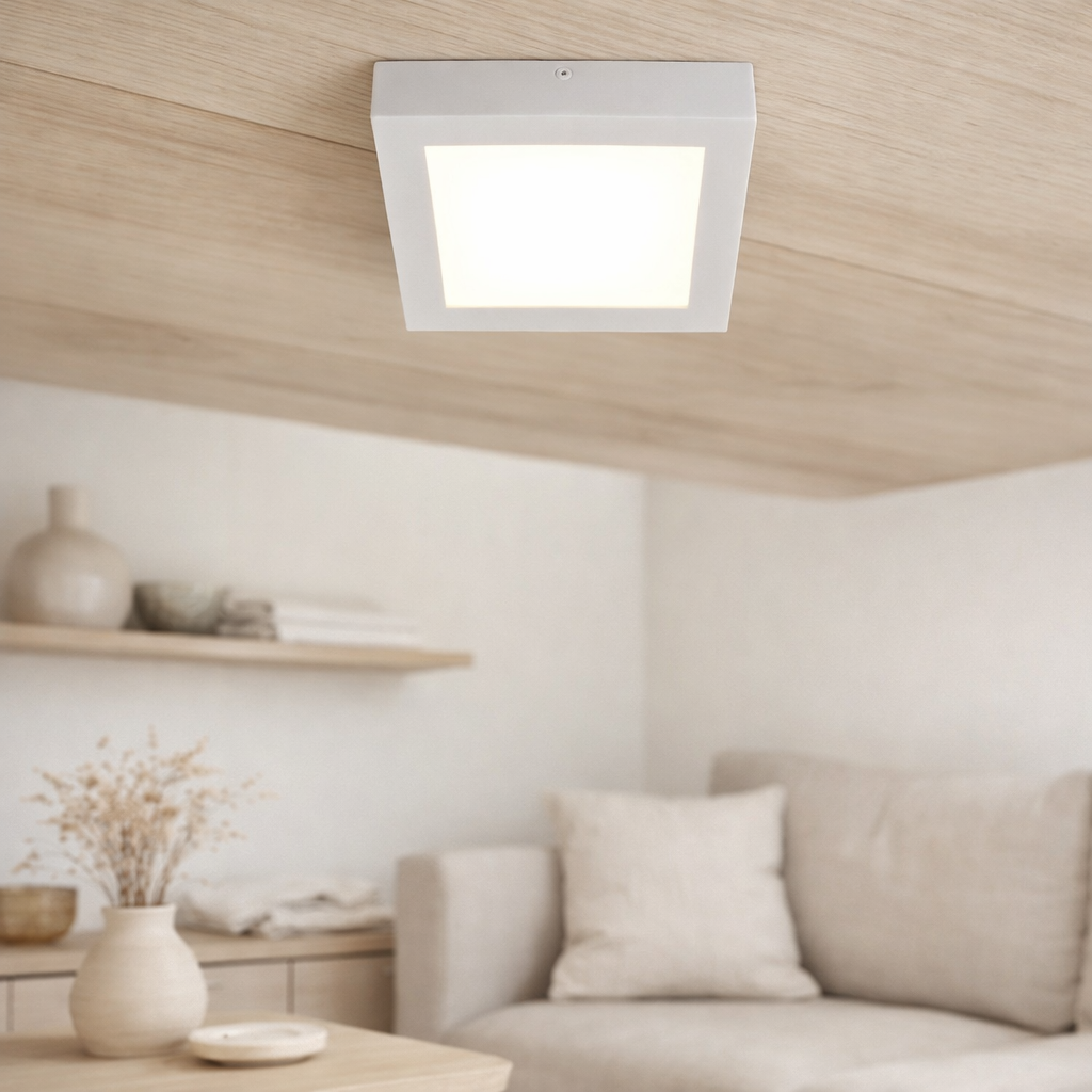 Plafonnier LED Simplex s: 12cm en situation