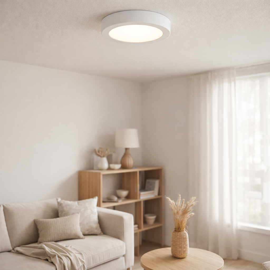 Plafond LED Simplex D: 12 cm en situation