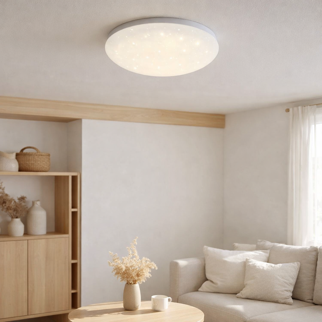 Plafonnier LED d: 26cm Como en situation
