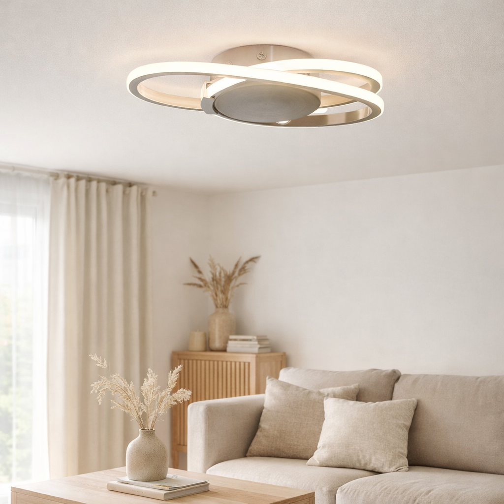 Applique et plafonnier LED Loop Line en situation
