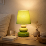 Lampe de table en céramique Stoney h:31cm en situation