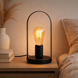 Lampe à poser en métal Faro h: 28,5cm noir en situation