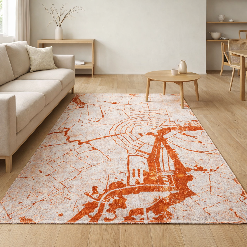 Tapis Eco - Coupe Orange - Tapis orange en situation