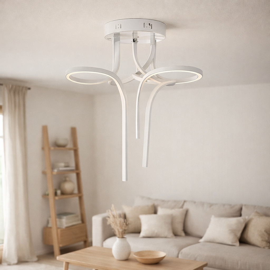 Plafonnier LED Loop Line en situation