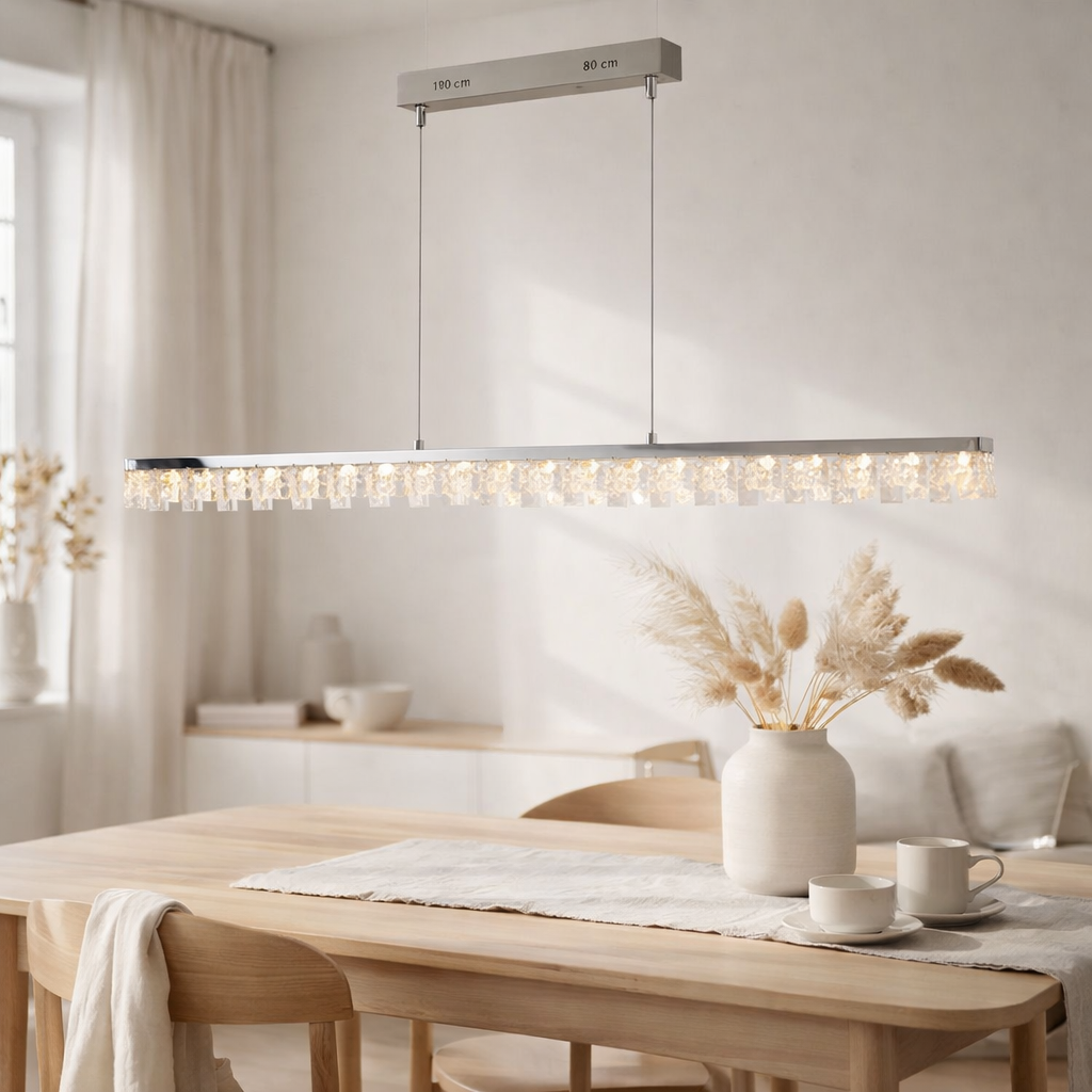 Suspension LED DIAMANTS en situation