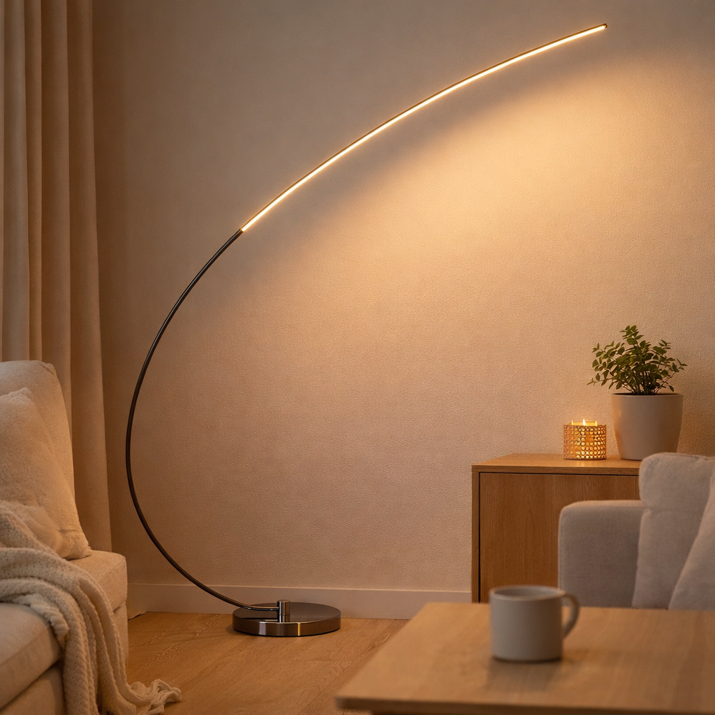 Lampadaire LED Loop Line en situation