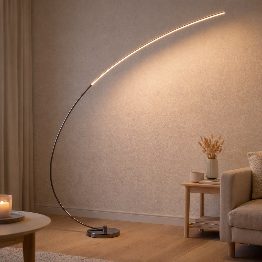 Lampadaire LED Loop Line en situation