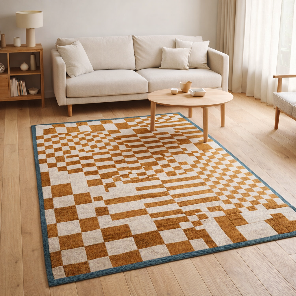 Tapis Eco - Miel - Tapis jaune en situation