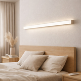 Panneau LED Light Carente Longueur 119,5 cm, sans cadre, de nombreuses fonctions, en métal et en plastique, blancs, LED intégrés en situation