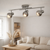 3 appliques et plafonniers LED Boccia en situation