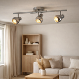 3 appliques et plafonniers LED Boccia en situation