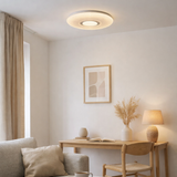 Plafond LED Picton Ø 31 cm en métal et en plastique, lumière blanche chaude avec effet cristallin, avec un éclairage LED fermement construit pour le salon ou le bureau en situation
