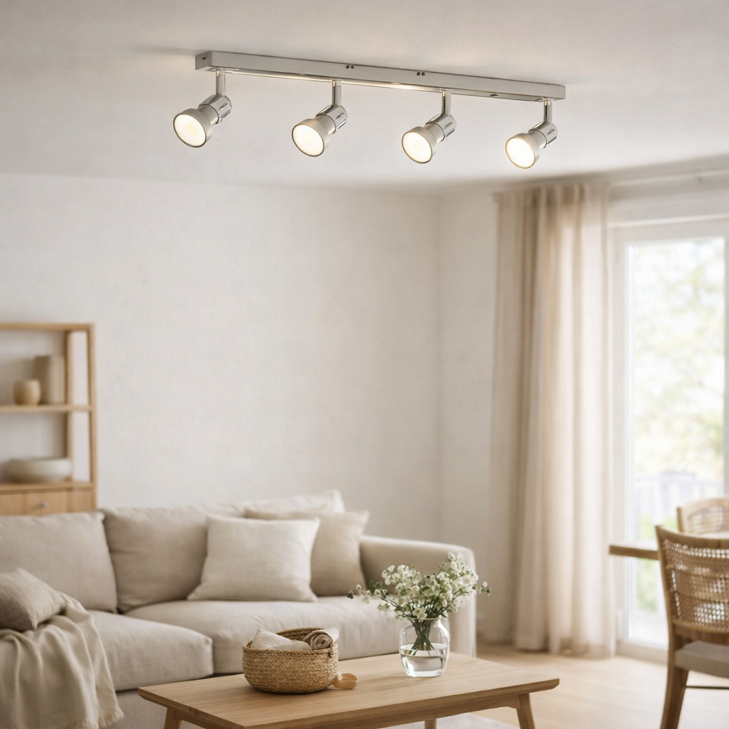 4er LED Deckenleuchte Motril en situation