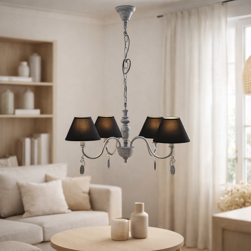 Déco couronne noire d: 55cm Castellum en situation