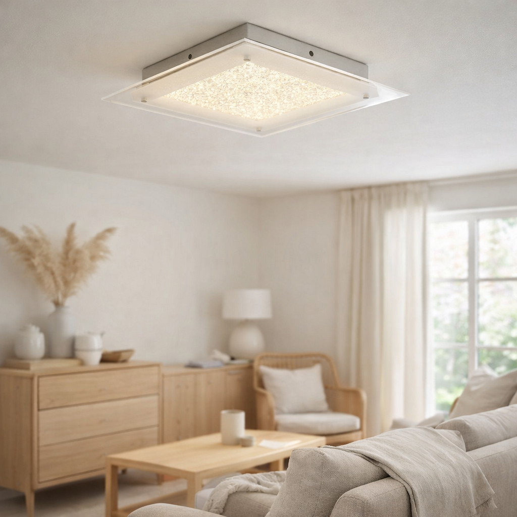 Plafonnier LED Glasgow d:36cm en situation