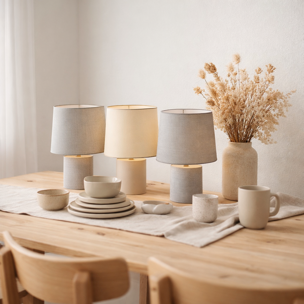 Shaders ovales Cause pour les lumières de table en situation