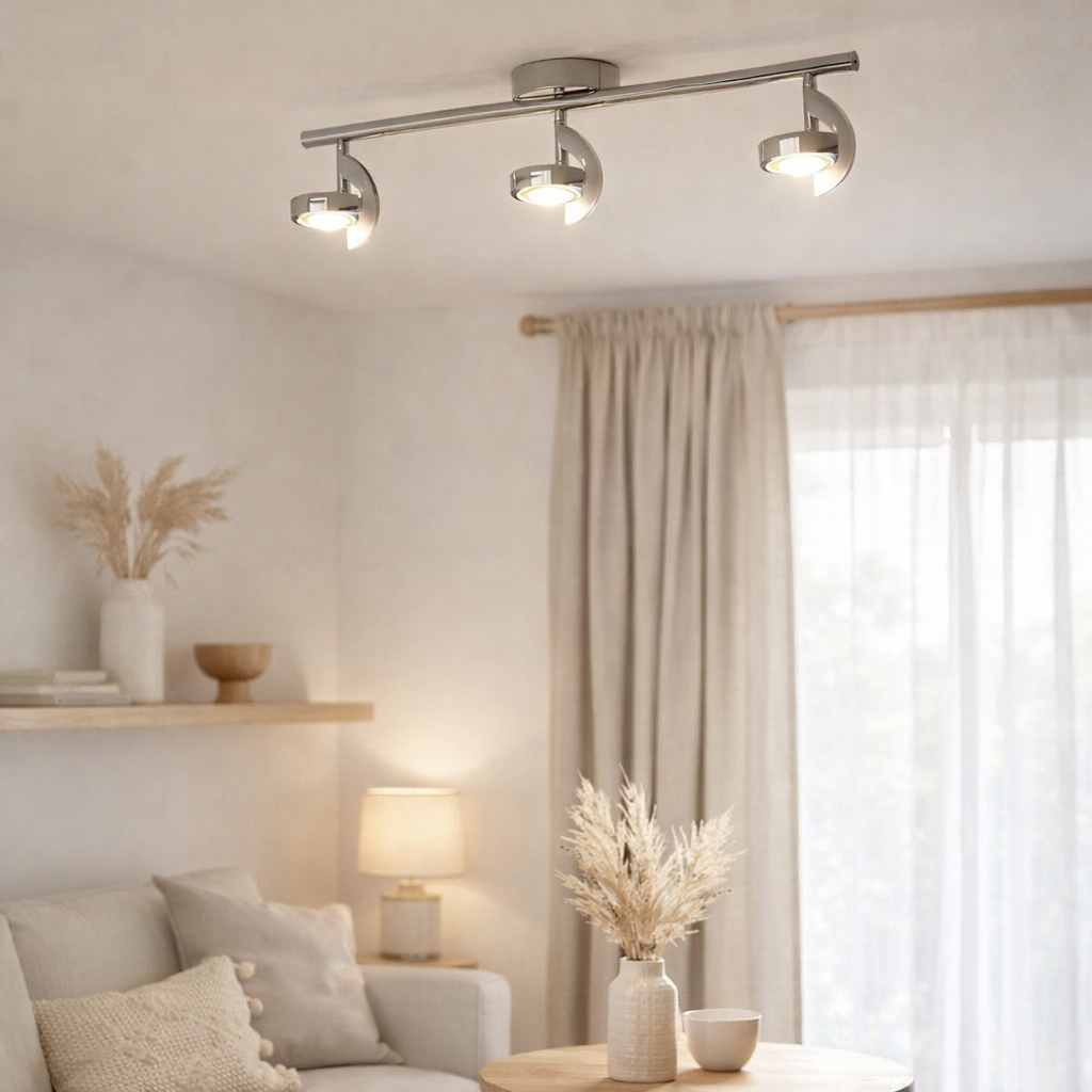 3 appliques LED. Spot plafond Affi en situation