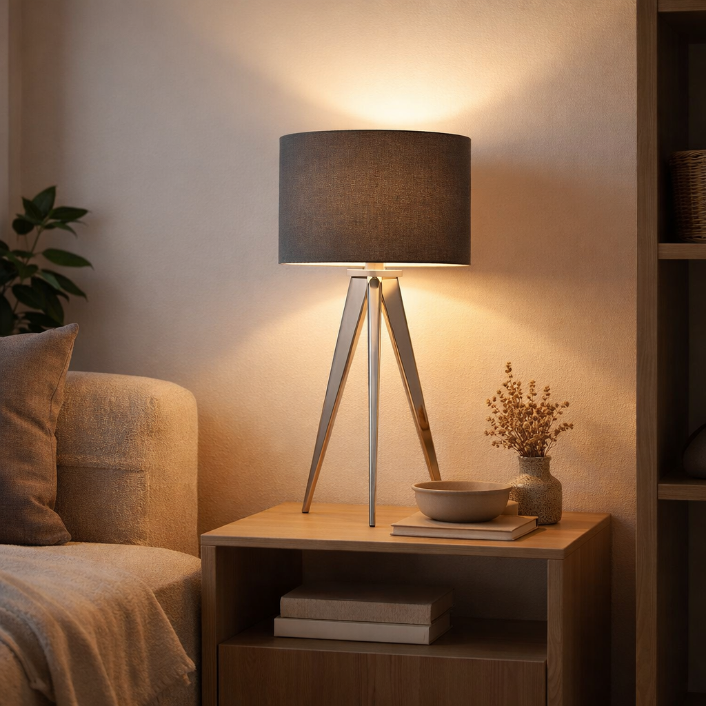 Lampe tabouret 3 pieds Tripod en situation
