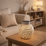 Lampe solaire décorative LED L / B: 18 cm blanc en situation