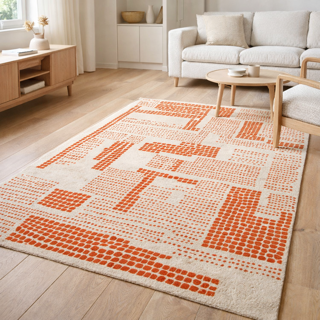 Tapis Eco - Grenadine - Tapis rouge en situation