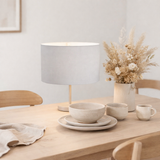 Abat-jour pour les lumières de table causia d: 25 cm gris en situation