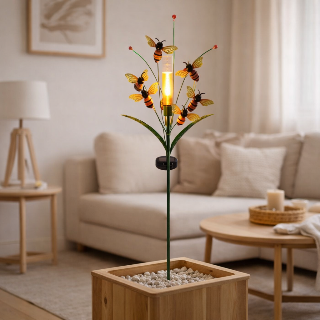 Piquet solaire LED MELISSA en situation