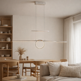 LED en métal dans le pendentif à LED en argent, avec pendule LED intégré à l'intérieur en situation