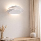 Applique et plafonnier LED « Liso » blanc en situation