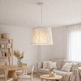 Suspension White Wood décor de branches en situation