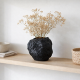 Vase en céramique w. look rock, design naturel tendance. CHU20ZW en situation